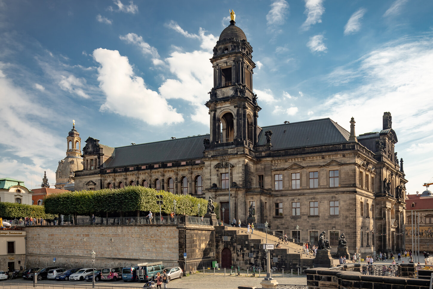 Elbansicht vom Ständehaus an der Brühlschen Terrasse Dresden